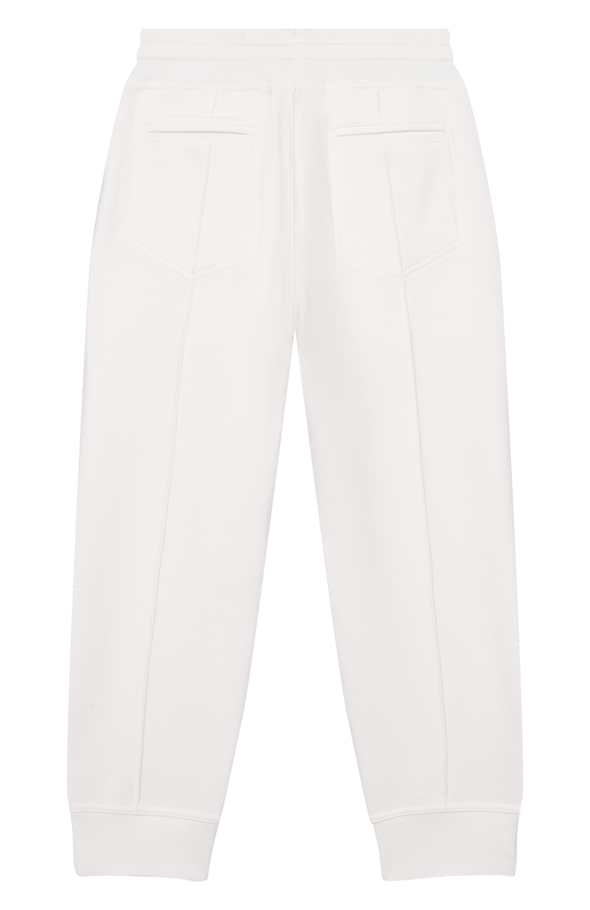 Хлопковые джоггеры BRUNELLO CUCINELLI белого цвета по цене 52950 руб., арт. BW863E331B, фото 2 Хлопковые джоггеры BRUNELLO CUCINELLI, арт. BW863E331B, фото 2