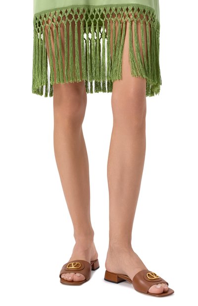 Кожаные шлепанцы vlogo signature VALENTINO, арт. 6W2S0LT0/DSH, фото 3