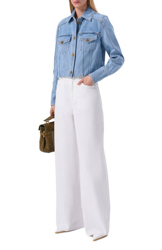 Джинсовая куртка Balmain GF1TC215/DG11 Голубой  GF1TC215/DG11 Фото 2