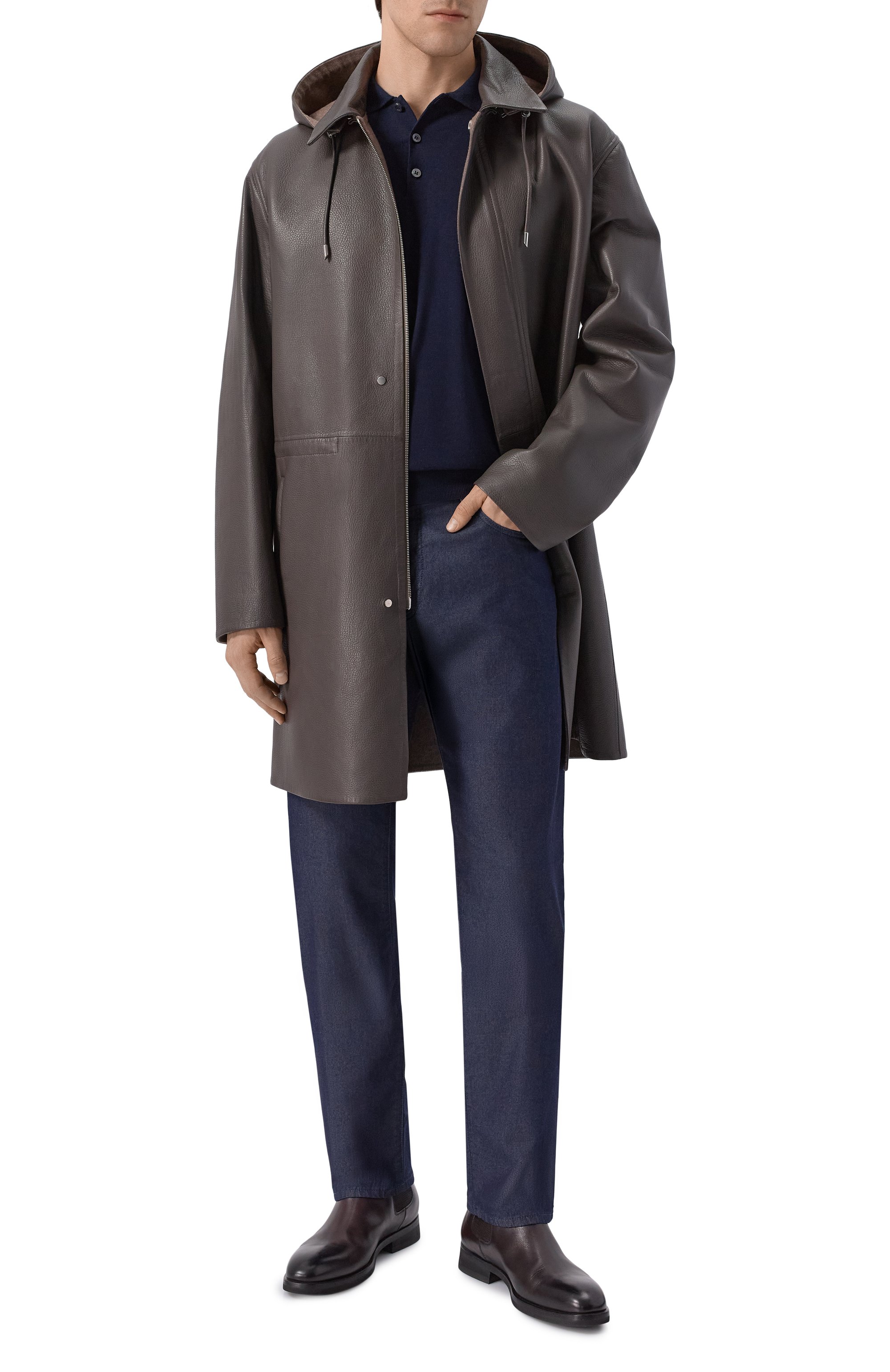 Кожаная парка MVST, арт. M25.1PM.C003*/CERV0 SILKY, фото 2