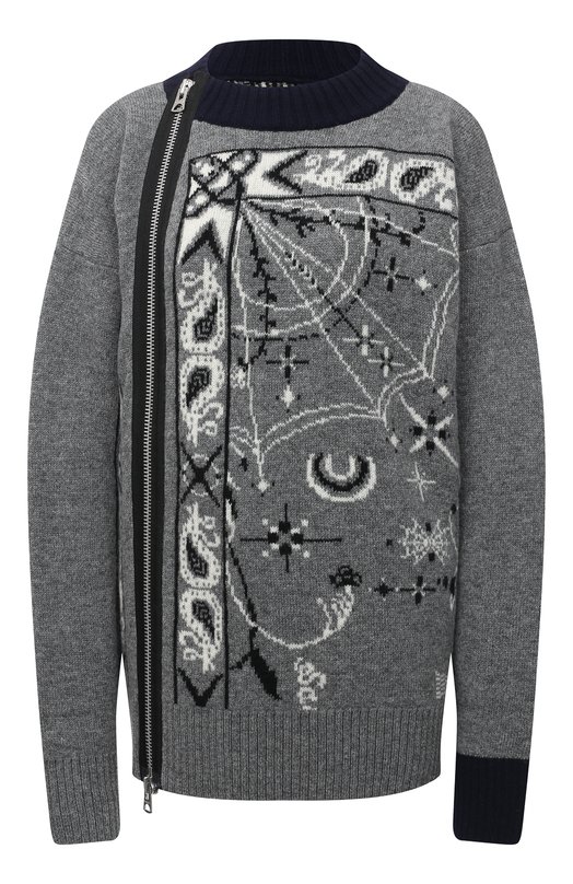

Шерстяной кардиган Sacai, Серый