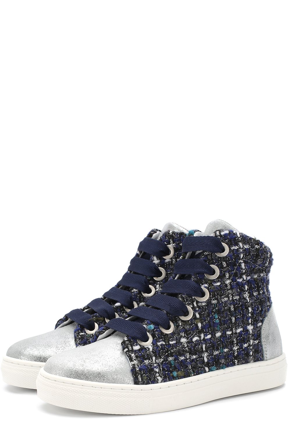 Высокие текстильные кеды с кожаной отделкой JOG DOG, арт. BUT12R/SP0TLAMINATECARMEN/26-30, фото 1