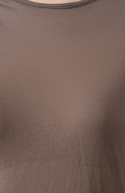 Хлопковый топ RICK OWENS серого цвета по цене 15950 руб., арт. RP19F5203/UC, фото 5 Хлопковый топ RICK OWENS, арт. RP19F5203/UC, фото 5