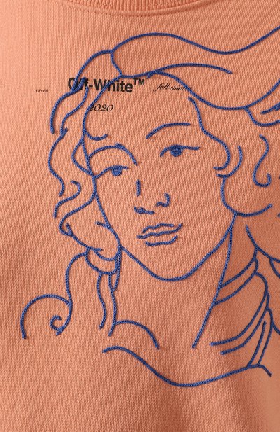 Хлопковый свитшот OFF-WHITE розового цвета по цене 32900 руб., арт. 0WBA026E190030602230, фото 5 Хлопковый свитшот OFF-WHITE, арт. 0WBA026E190030602230, фото 5