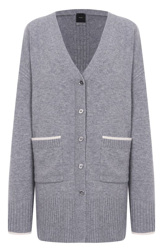 Кардиган из шерсти и кашемира Pinko 105451/A2Q9 Серый 105451/A2Q9
