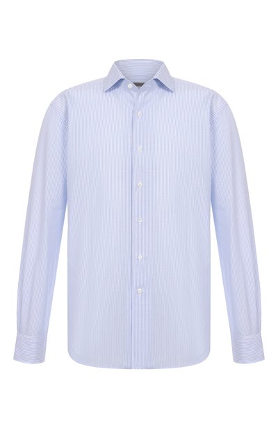 Мужская рубашка из хлопка и льна CORNELIANI, арт. 25P156-2511239