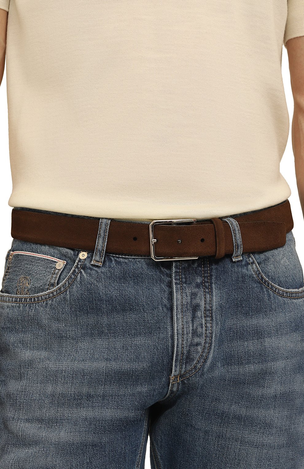 Замшевый ремень SANTONI, арт. CM35VS003B91E2M0S50, фото 2