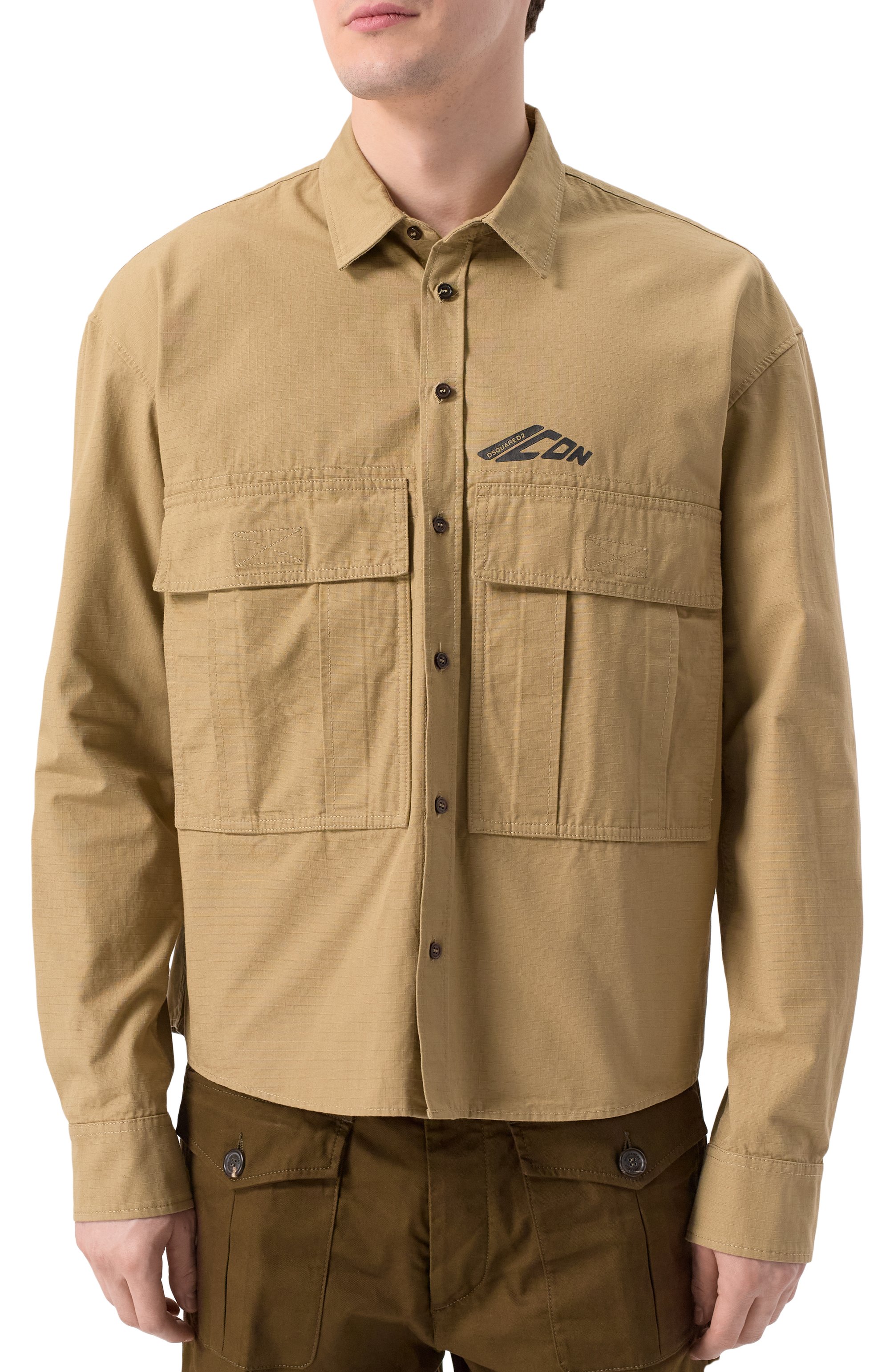 Хлопковая рубашка icon DSQUARED2, арт. S79DL0052/D35224, фото 3