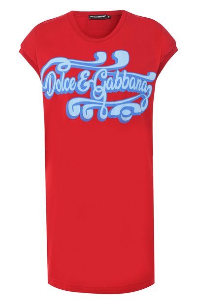 Женская хлопковая футболка DOLCE & GABBANA, арт. F8H93T/HH74M