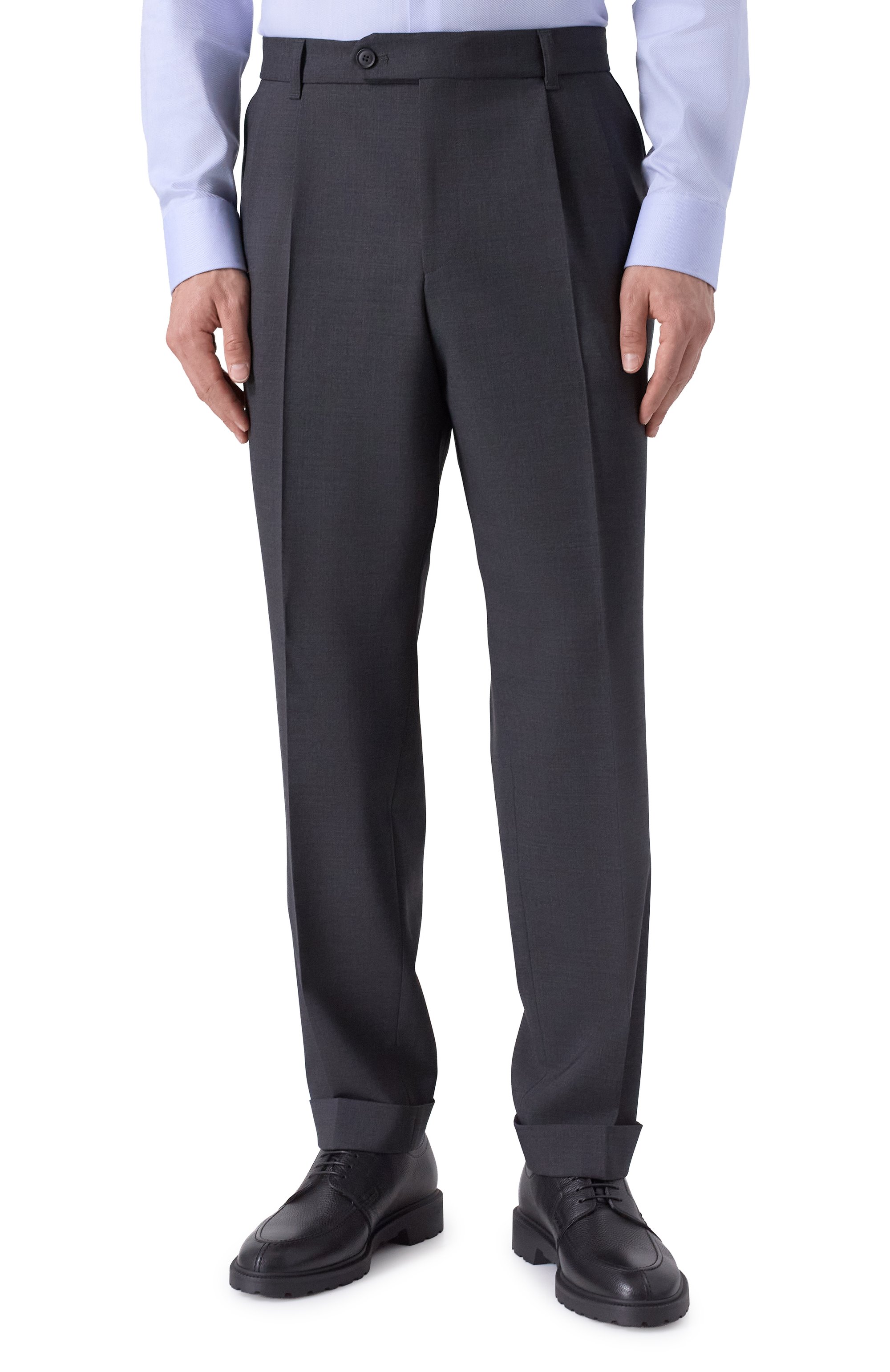 Шерстяные брюки BOSS, арт. 50545822, фото 3