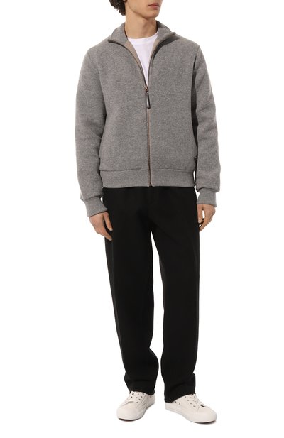 Утепленный бомбер AGNONA серого цвета по цене 399500 руб., арт. KH06U58E/1K1207E, фото 2 Утепленный бомбер AGNONA, арт. KH06U58E/1K1207E, фото 2