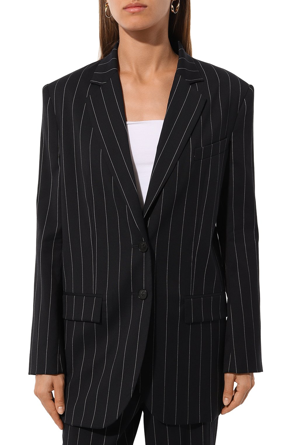 Жакет из шерсти и вискозы IRO темно-синего цвета по цене 69950 руб., арт. WP07HAWAT, фото 3 Жакет из шерсти и вискозы IRO, арт. WP07HAWAT, фото 3