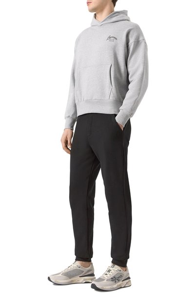 Комбинированные кроссовки moerun PREMIATA серого цвета по цене 33600 руб., арт. M0ERUN/VAR 7304, фото 2 Комбинированные кроссовки moerun PREMIATA, арт. M0ERUN/VAR 7304, фото 2