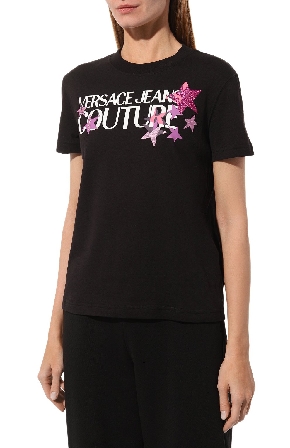 Хлопковая футболка VERSACE JEANS COUTURE, ар т. 75HAHT20/CJ00T, фото 3