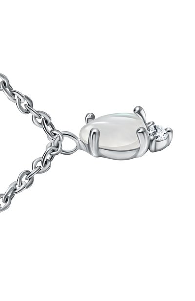 Колье water с лунными камнями MOONKA серебряного цвета по цене 17700 руб., арт. wt-nl-mns, фото 3 Колье water с лунными камнями MOONKA, арт. wt-nl-mns, фото 3