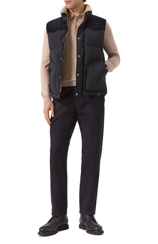 Пуховый жилет Brunello Cucinelli MM4031942 Чёрный  MM4031942 Фото 2