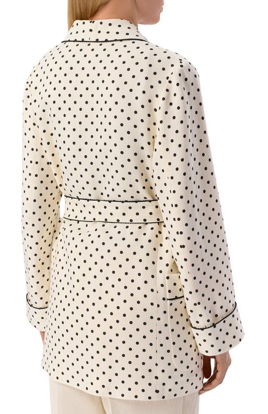 Жакет из вискозы Valentino 8B3CJ420/98S Кремовый  8B3CJ420/98S Фото 4