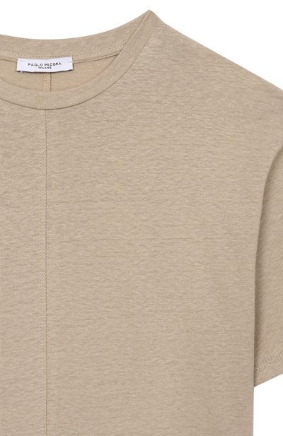 Футболка изо льна и хлопка PAOLO PECORA MILANO, арт. PP4366, фото 3