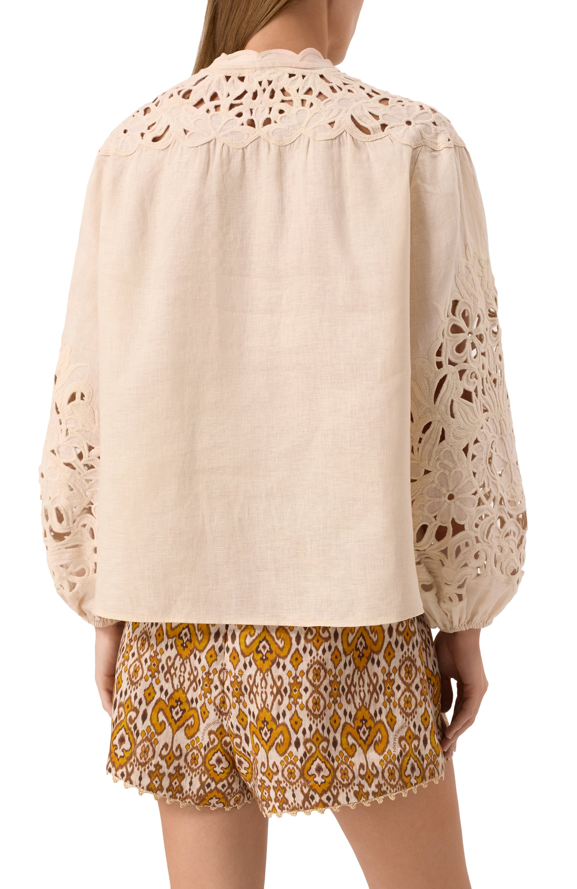 Льняная блузка ZIMMERMANN, арт. 1834TRS251, фото 4
