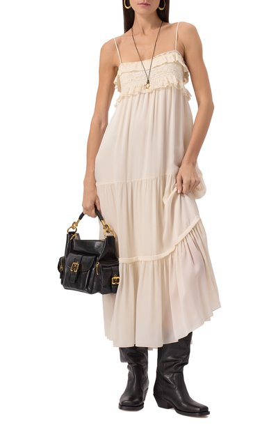 Шелковое платье CHLOÉ, арт. CHC25SR041329, фото 2