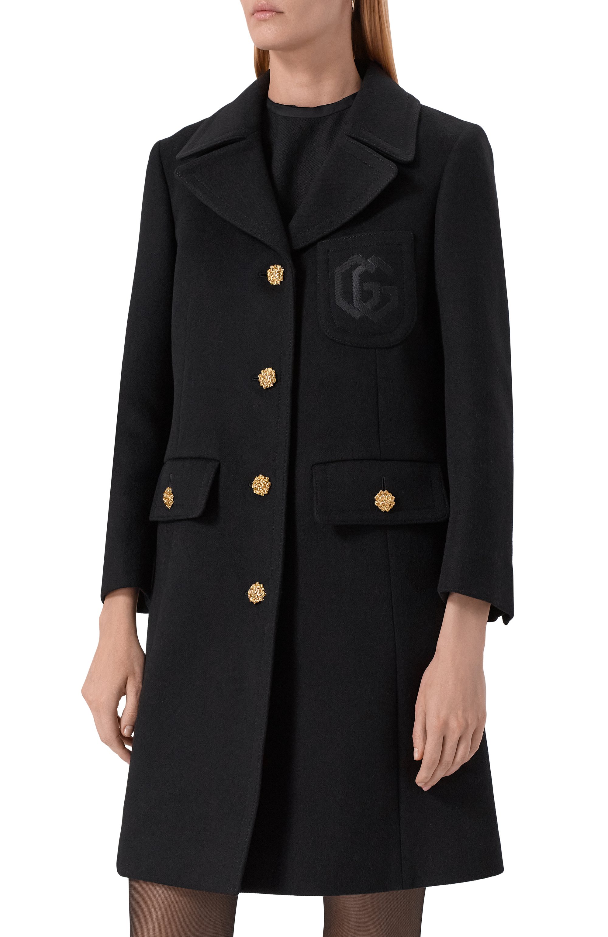 Шерстяное пальто GUCCI, арт. 657054/ZAG3M, фото 3