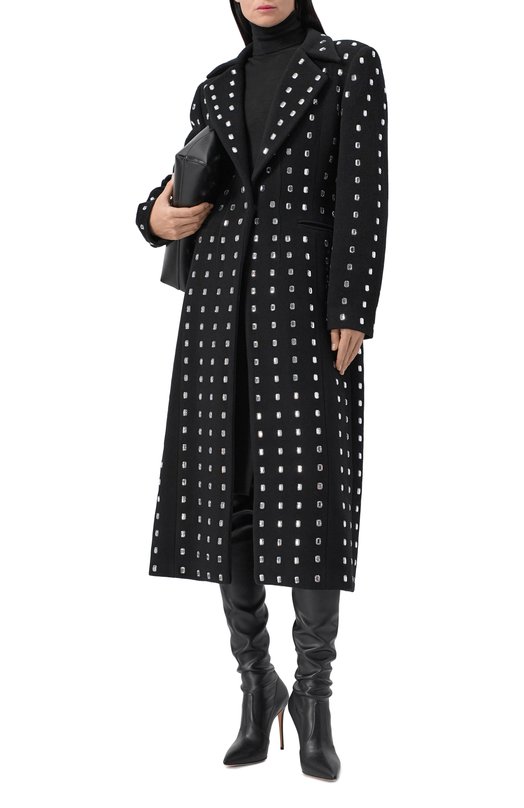 Шерстяное пальто Giuseppe di Morabito 05FW2C0071CR 05380A Чёрный  05FW2C0071CR 05380A Фото 2