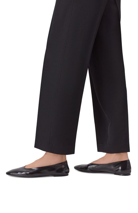 Кожаные балетки Sao Saint Laurent 860600/AAEHF Чёрный  860600/AAEHF Фото 2