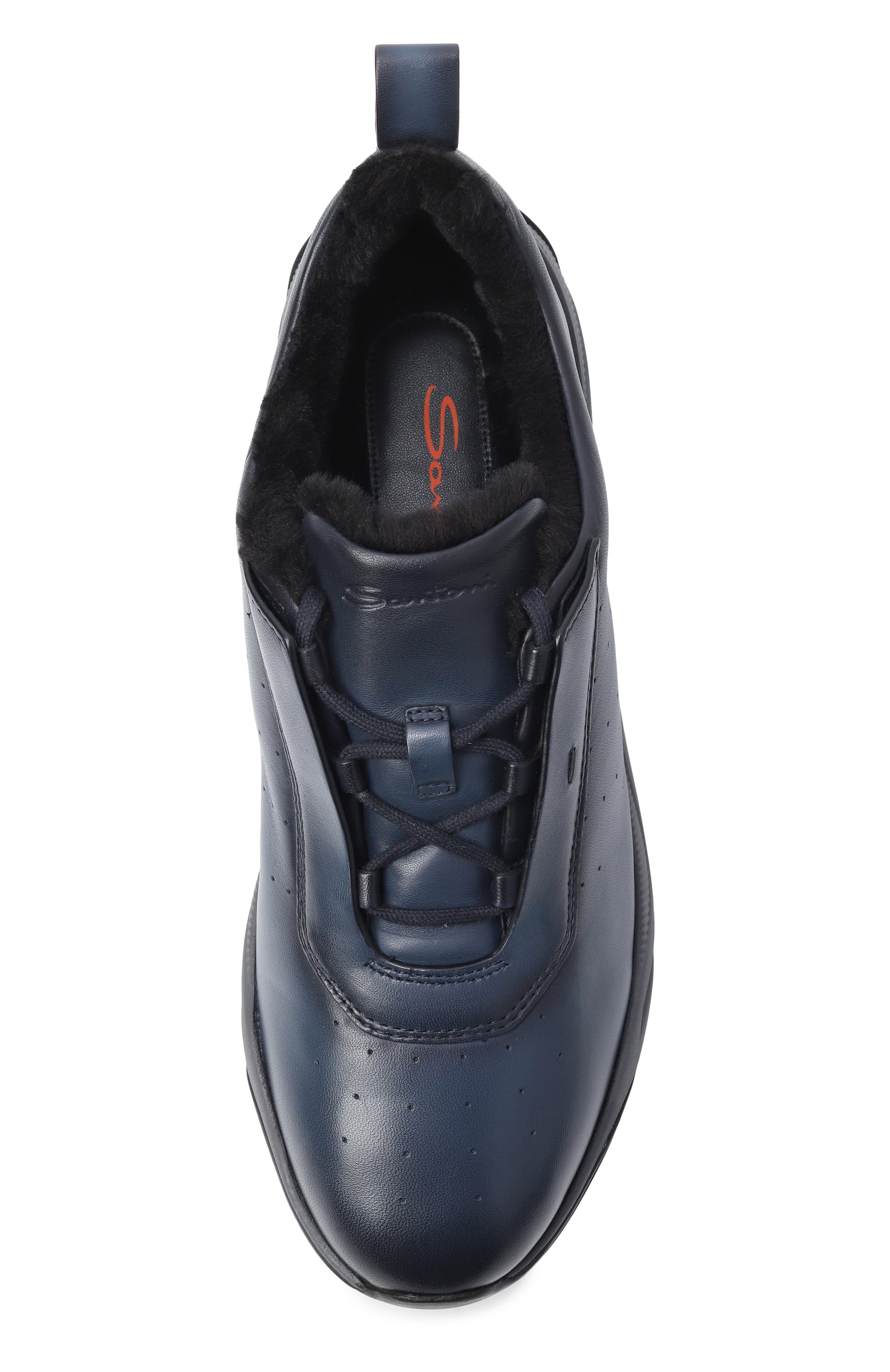 Кожаные кроссовки innova SANTONI, арт. MBIG22027ANEPG0N, фото 6