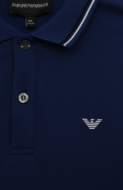 Хлопковое поло EMPORIO ARMANI, арт. 8N4FB5/1JPTZ, фото 3