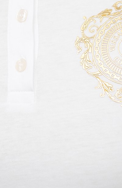 Хлопковое поло VERSACE JEANS COUTURE, арт. B2HWA7FB-WDP620 V-EMBLEM S3D G/30454, фото 5