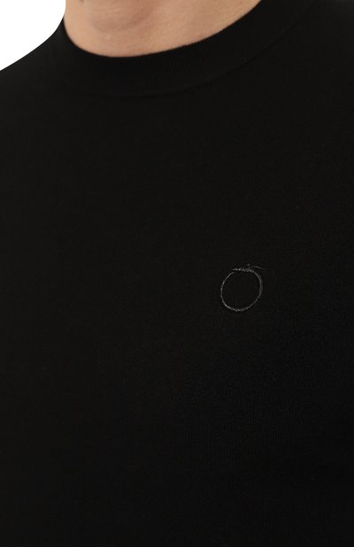 Джемпер из вискозы TRUSSARDI черного цвета по цене 12000 руб., арт. 52M00672-0F000542, фото 5 Джемпер из вискозы TRUSSARDI, арт. 52M00672-0F000542, фото 5