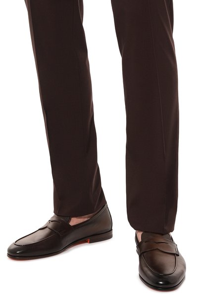 Кожаные пенни-лоферы carlos SANTONI, арт. MCNG18837SA4SSG8T50, фото 3