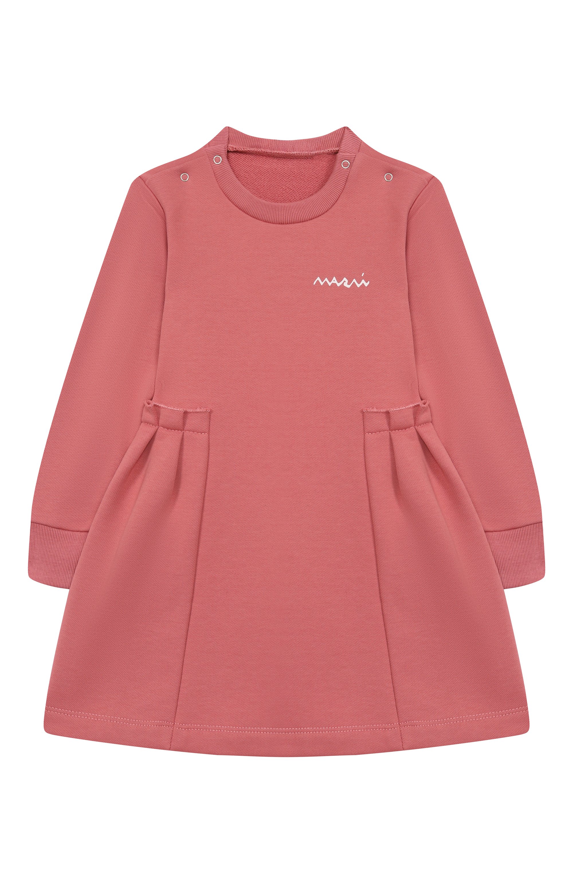 Хлопковое платье MARNI темно-розового цвета по цене 10650 руб., арт. M01514/M00V0, фото 1 Хлопковое платье MARNI, арт. M01514/M00V0, фото 1