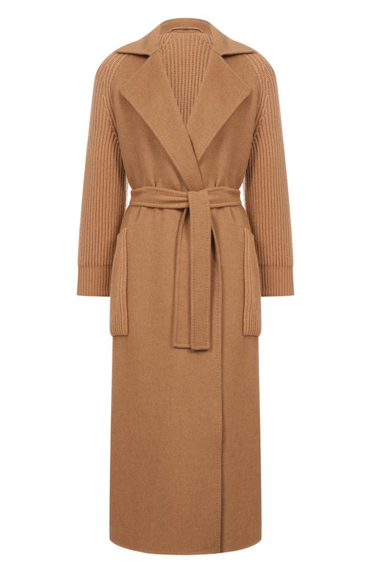 Шерстяное пальто Max Mara BERARD1234 Бежевый BERARD1234