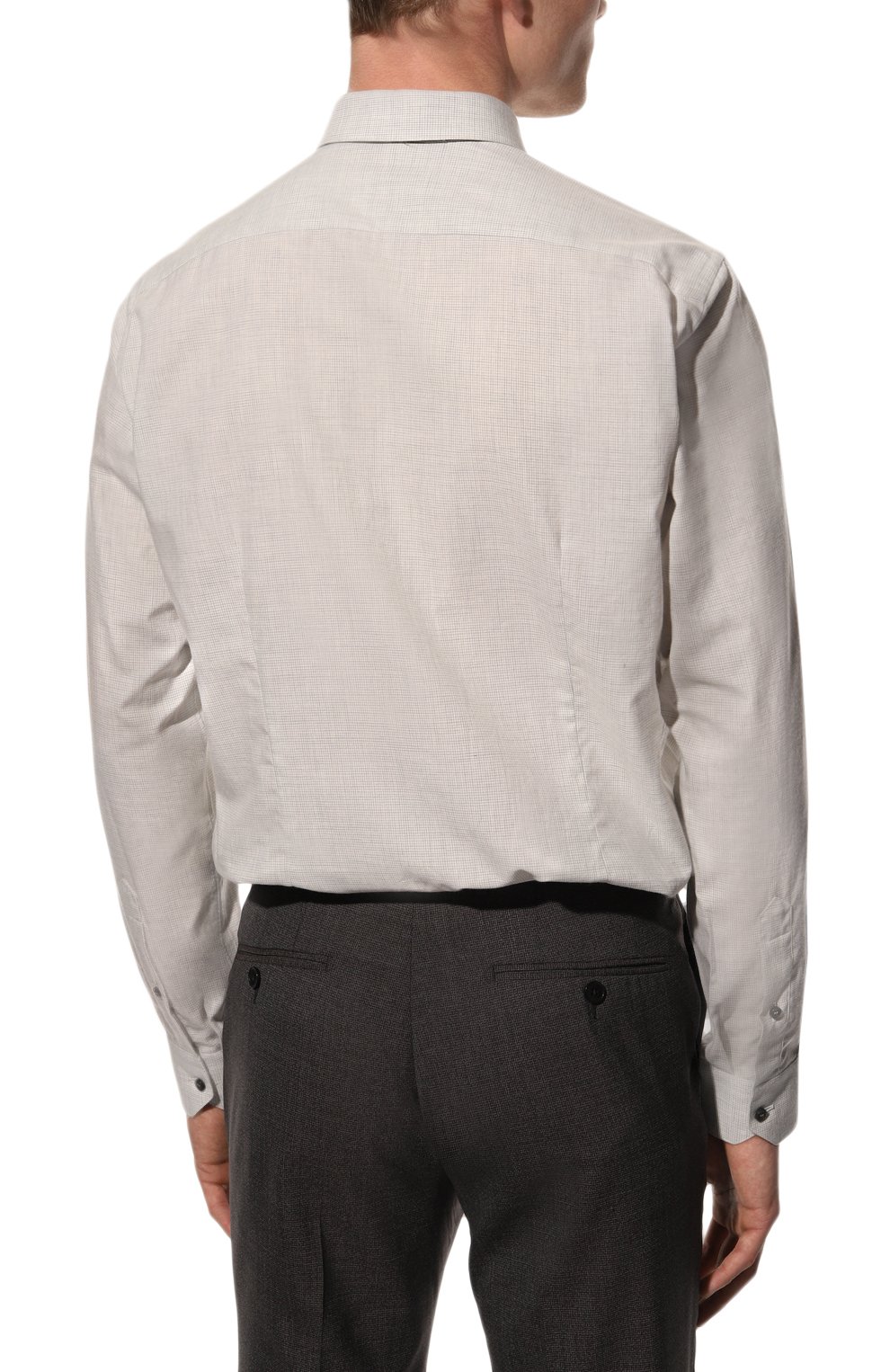 Сорочка из хлопка и кашемира ZILLI, арт. MFY-12152-369809/0001, фото 5