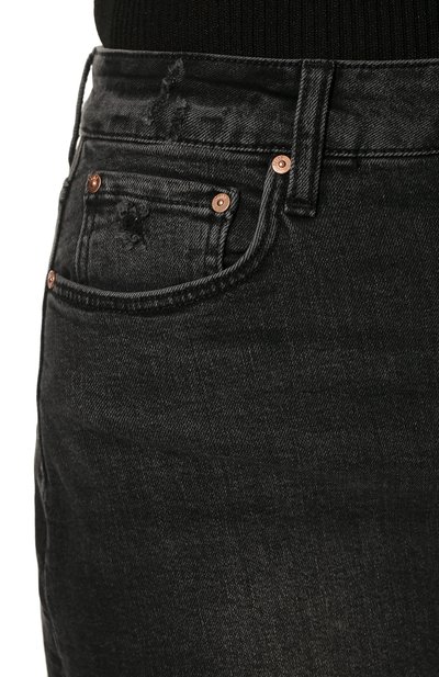 Джинсовая юбка PAIGE темно-серого цвета по цене 26900 руб., арт. 7219B80-5894, фото 5 Джинсовая юбка PAIGE, арт. 7219B80-5894, фото 5