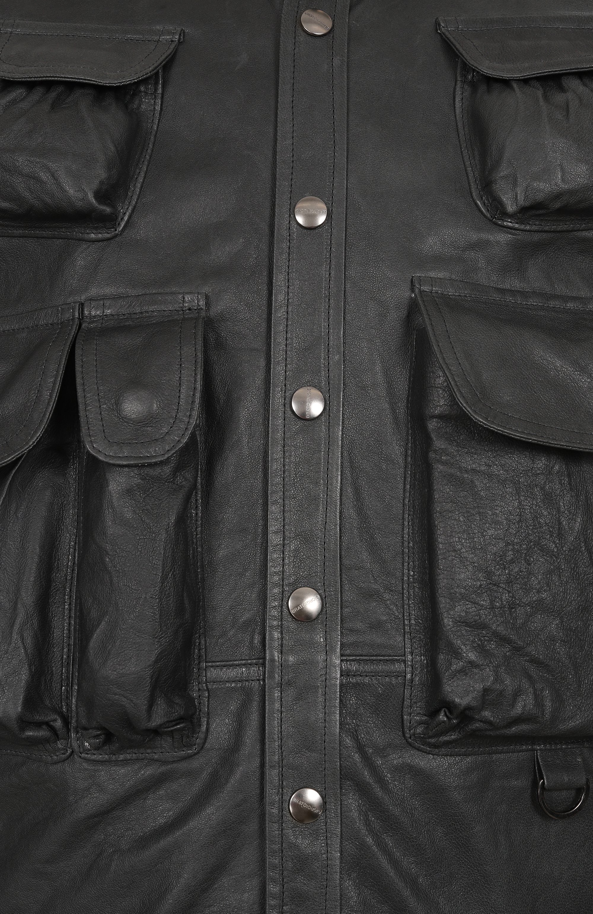 Кожаная рубашка GIORGIO BRATO, арт. GU25S24004NAPSTM, фото 6