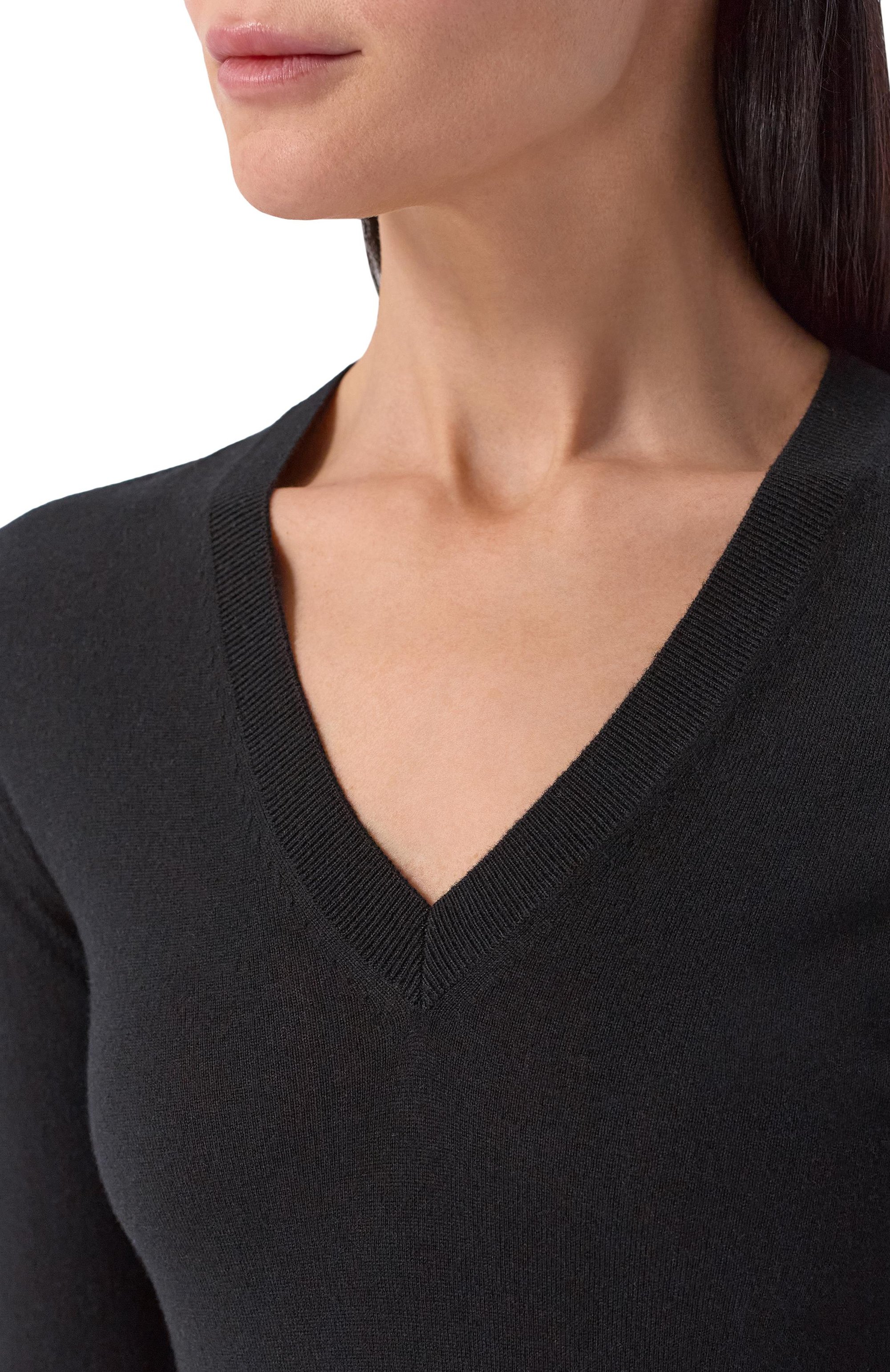 Кашемировый пуловер LORO PIANA черного цвета по цене 169500 руб., арт. FAM9051, фото 5 Кашемировый пуловер LORO PIANA, арт. FAM9051, фото 5