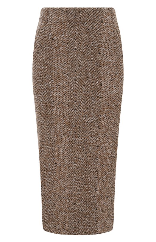 Юбка из шерсти и хлопка Armarium ARMFWKS01/W029 Коричневый ARMFWKS01/W029