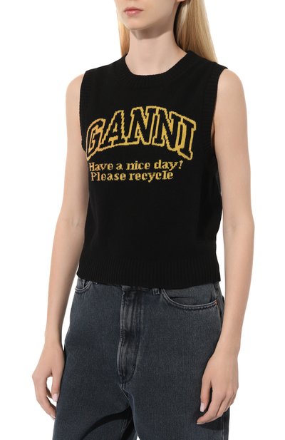 Шерстяной жилет GANNI, арт. K2091, фото 3
