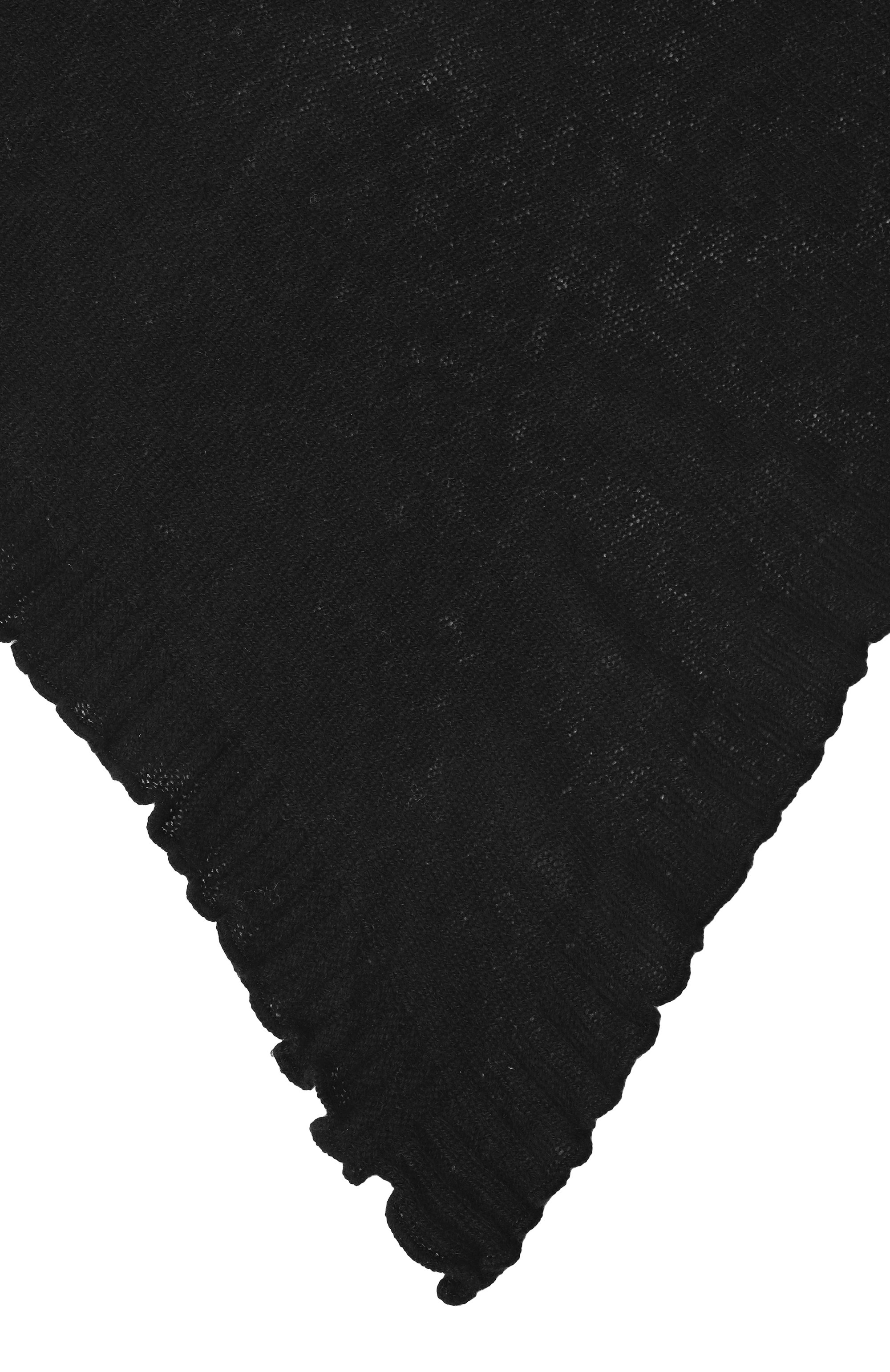 Кашемировый шарф ALLUDE черного цвета по цене 24550 руб., арт. 255/11220, фото 4 Кашемировый шарф ALLUDE, арт. 255/11220, фото 4