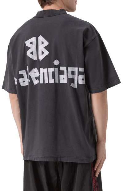 Хлопковая футболка BALENCIAGA, арт. 764235/TRVK1, фото 4