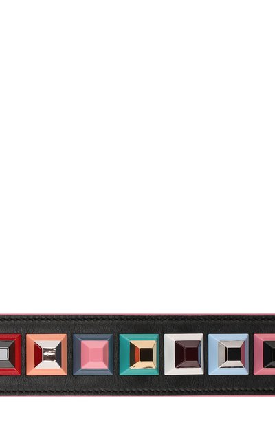 Кожаный ремень для сумки с заклепками rainbow  FENDI, арт. 8AV077/60N, фото 3