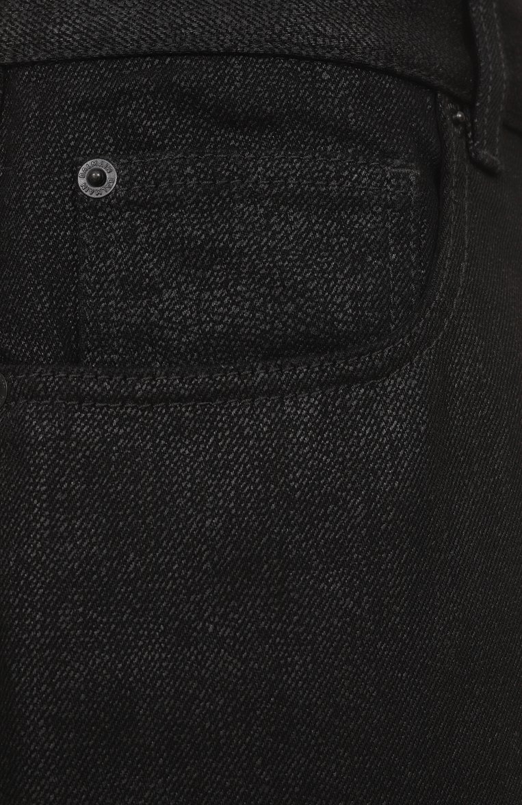 Мужские джинсы BALMAIN черного цвета, арт. EH0MI083/DF72 | Фото 6 (Длина (брюки, джинсы): Стандартные; Материал внешний: Хлопок, Деним; Силуэт М (брюки): Прямые; Детали: Принт; Кросс-КТ: Деним; Стили: Streetwear)