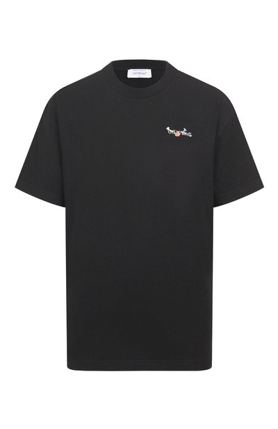 Женская хлопковая футболка OFF-WHITE, арт. 0WAA089S25JER0011001
