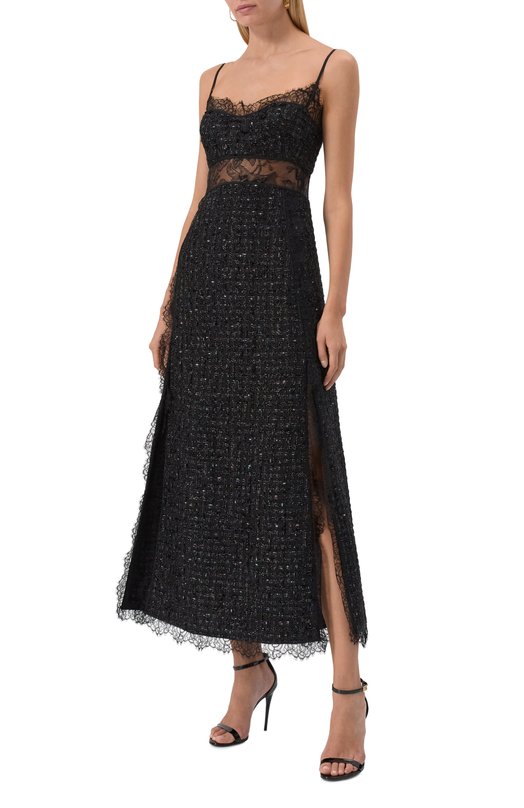 Твидовое платье Giambattista Valli 25FWPVCA5050/24LIN Чёрный  25FWPVCA5050/24LIN Фото 3
