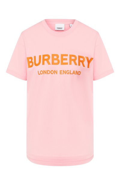 Женская хлопковая футболка BURBERRY, арт. 8021861