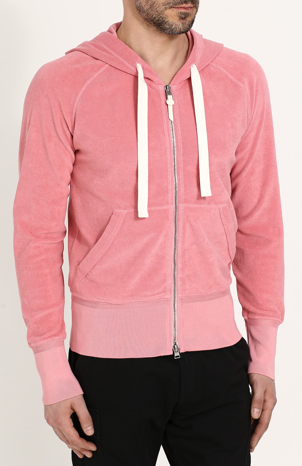 Хлопковая толстовка на молнии с капюшоном TOM FORD, арт. BP228/TFJ917, фото 3
