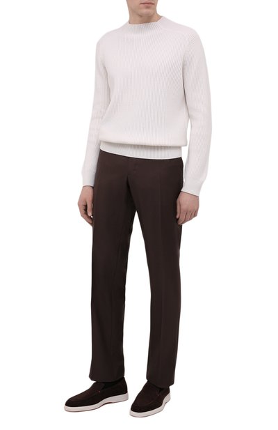 Замшевые лоферы SANTONI, арт. MGDG17824BARSYKST60, фото 2