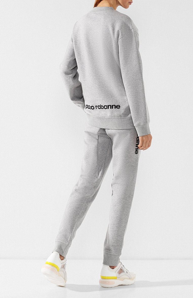 Хлопковый пуловер с круглым вырезом PACO RABANNE, арт. 18HJT0745C00002, фото 1